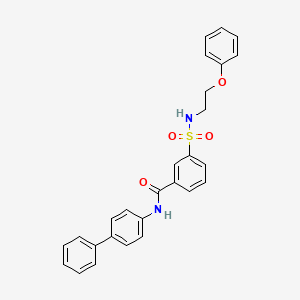 N-4-biphenylyl-3-{[(2-phenoxyethyl)amino]sulfonyl}benzamide