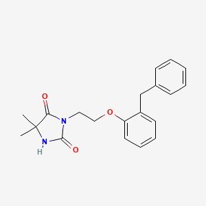 3-[2-(2-Benzylphenoxy)ethyl]-5,5-dimethylimidazolidine-2,4-dione