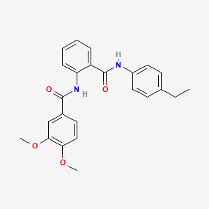 N-(2-{[(4-ethylphenyl)amino]carbonyl}phenyl)-3,4-dimethoxybenzamide