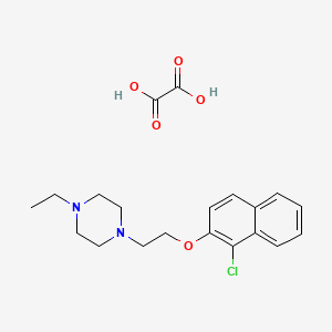 1-[2-(1-Chloronaphthalen-2-yl)oxyethyl]-4-ethylpiperazine;oxalic acid