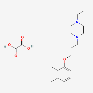 1-[3-(2,3-Dimethylphenoxy)propyl]-4-ethylpiperazine;oxalic acid