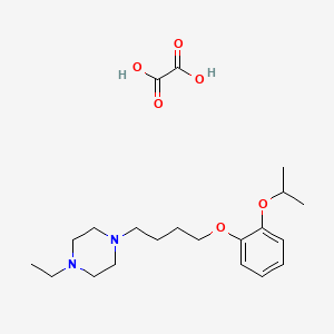 1-Ethyl-4-[4-(2-propan-2-yloxyphenoxy)butyl]piperazine;oxalic acid