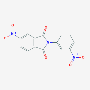 molecular formula C14H7N3O6 B414457 5-nitro-2-{3-nitrophenyl}-1H-isoindole-1,3(2H)-dione 