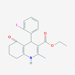 Ethyl 4-(2-iodophenyl)-2-methyl-5-oxo-1,4,5,6,7,8-hexahydroquinoline-3-carboxylate
