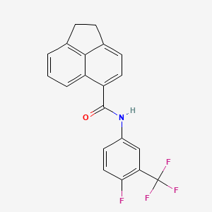 N-[4-fluoro-3-(trifluoromethyl)phenyl]-1,2-dihydro-5-acenaphthylenecarboxamide