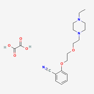 2-[2-[2-(4-Ethylpiperazin-1-yl)ethoxy]ethoxy]benzonitrile;oxalic acid