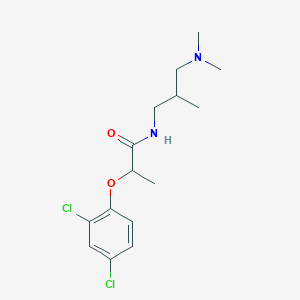 molecular formula C15H22Cl2N2O2 B4144627 2-(2,4-dichlorophenoxy)-N-[3-(dimethylamino)-2-methylpropyl]propanamide 