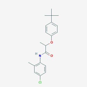 molecular formula C20H24ClNO2 B4144665 2-(4-tert-butylphenoxy)-N-(4-chloro-2-methylphenyl)propanamide 