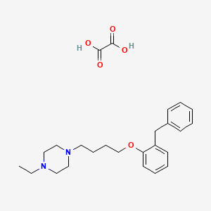 1-[4-(2-Benzylphenoxy)butyl]-4-ethylpiperazine;oxalic acid