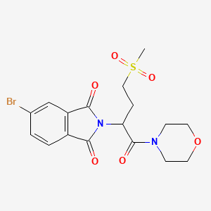 5-Bromo-2-[3-(methylsulfonyl)-1-(morpholinocarbonyl)propyl]-1H-isoindole-1,3(2H)-dione