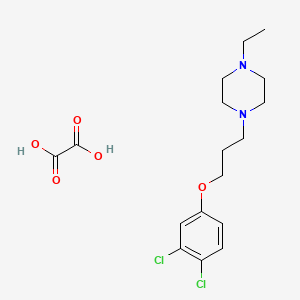 1-[3-(3,4-Dichlorophenoxy)propyl]-4-ethylpiperazine;oxalic acid