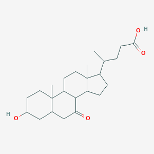 molecular formula C24H38O4 B041447 3alpha-Hydroxy-7-oxo-5beta-cholanic acid CAS No. 4651-67-6