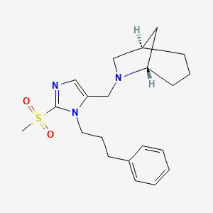 (1R,5S)-6-[[2-methylsulfonyl-3-(3-phenylpropyl)imidazol-4-yl]methyl]-6-azabicyclo[3.2.1]octane