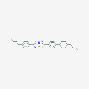 molecular formula C32H41N3S B414477 2-[4-(4-Pentylcyclohexyl)phenyl]-6-(4-pentylphenyl)imidazo[2,1-b][1,3,4]thiadiazole 