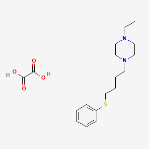 molecular formula C18H28N2O4S B4144786 1-ethyl-4-[4-(phenylthio)butyl]piperazine oxalate 