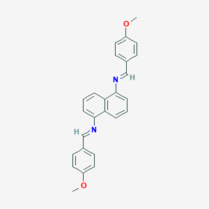 molecular formula C26H22N2O2 B414479 N-(4-methoxybenzylidene)-N-{5-[(4-methoxybenzylidene)amino]-1-naphthyl}amine 