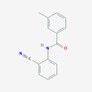 molecular formula C15H12N2O B414480 N-(2-cyanophenyl)-3-methylbenzamide 