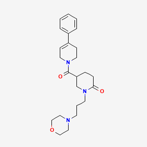 1-[3-(4-morpholinyl)propyl]-5-[(4-phenyl-3,6-dihydro-1(2H)-pyridinyl)carbonyl]-2-piperidinone