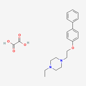 1-[2-(4-biphenylyloxy)ethyl]-4-ethylpiperazine oxalate