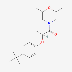 2-(4-Tert-butylphenoxy)-1-(2,6-dimethylmorpholin-4-yl)propan-1-one