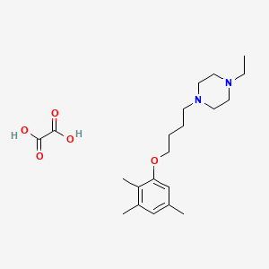 1-Ethyl-4-[4-(2,3,5-trimethylphenoxy)butyl]piperazine;oxalic acid