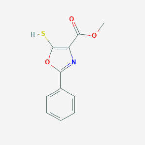 molecular formula C11H9NO3S B414484 Methyl 2-phenyl-5-sulfanyl-1,3-oxazole-4-carboxylate CAS No. 83990-18-5