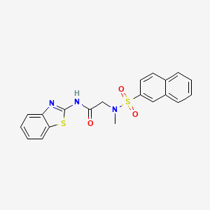 N~1~-1,3-benzothiazol-2-yl-N~2~-methyl-N~2~-(2-naphthylsulfonyl)glycinamide