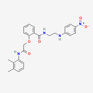 2-[2-(2,3-dimethylanilino)-2-oxoethoxy]-N-[2-(4-nitroanilino)ethyl]benzamide