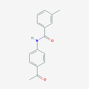 molecular formula C16H15NO2 B414486 N-(4-acetylphenyl)-3-methylbenzamide CAS No. 302813-90-7