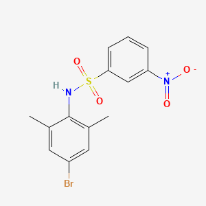 N-(4-bromo-2,6-dimethylphenyl)-3-nitrobenzenesulfonamide