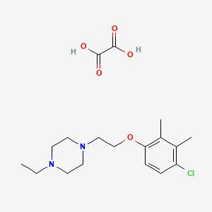 1-[2-(4-Chloro-2,3-dimethylphenoxy)ethyl]-4-ethylpiperazine;oxalic acid