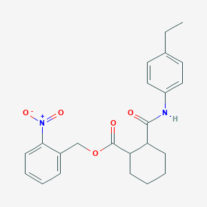 2-Nitrobenzyl 2-[(4-ethylanilino)carbonyl]-1-cyclohexanecarboxylate