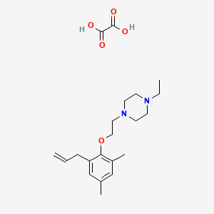 1-[2-(2,4-Dimethyl-6-prop-2-enylphenoxy)ethyl]-4-ethylpiperazine;oxalic acid