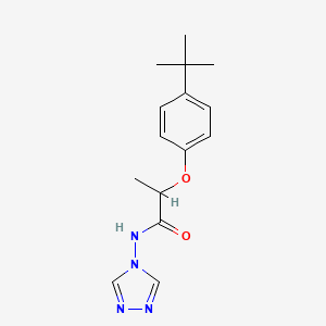 2-(4-tert-butylphenoxy)-N-(1,2,4-triazol-4-yl)propanamide