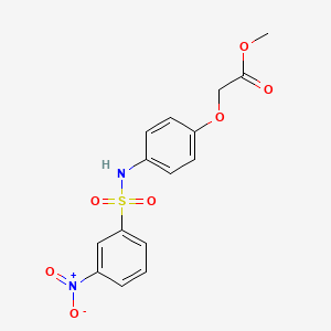 methyl (4-{[(3-nitrophenyl)sulfonyl]amino}phenoxy)acetate