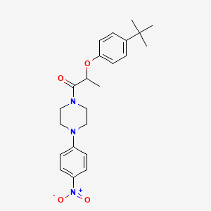 1-[2-(4-tert-butylphenoxy)propanoyl]-4-(4-nitrophenyl)piperazine