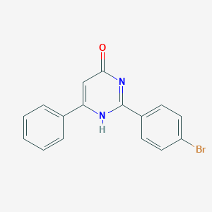 molecular formula C16H11BrN2O B414494 2-(4-bromophenyl)-6-phenyl-1H-pyrimidin-4-one 