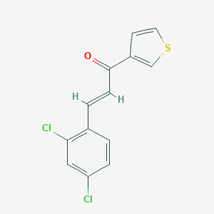 molecular formula C13H8Cl2OS B414498 3-(2,4-Dichlorophenyl)-1-(3-thienyl)-2-propen-1-one 