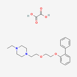 1-{2-[2-(2-biphenylyloxy)ethoxy]ethyl}-4-ethylpiperazine oxalate