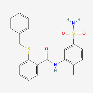 N-[5-(aminosulfonyl)-2-methylphenyl]-2-(benzylthio)benzamide