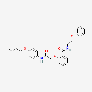 2-{2-[(4-butoxyphenyl)amino]-2-oxoethoxy}-N-(2-phenoxyethyl)benzamide