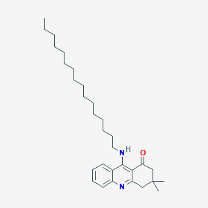 molecular formula C31H48N2O B414502 9-(hexadecylamino)-3,3-dimethyl-3,4-dihydro-1(2H)-acridinone CAS No. 302589-32-8