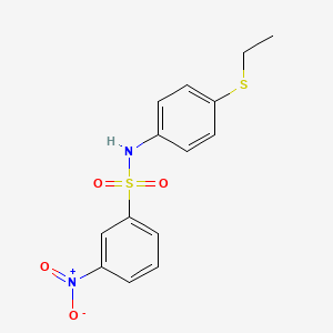 N-[4-(ethylthio)phenyl]-3-nitrobenzenesulfonamide