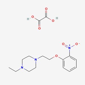 1-Ethyl-4-[2-(2-nitrophenoxy)ethyl]piperazine;oxalic acid