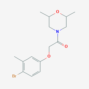 2-(4-Bromo-3-methylphenoxy)-1-(2,6-dimethylmorpholin-4-yl)ethanone