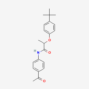 N-(4-acetylphenyl)-2-(4-tert-butylphenoxy)propanamide