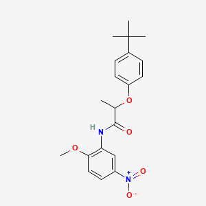 2-(4-tert-butylphenoxy)-N-(2-methoxy-5-nitrophenyl)propanamide