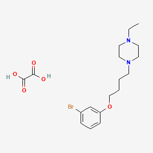 1-[4-(3-Bromophenoxy)butyl]-4-ethylpiperazine;oxalic acid