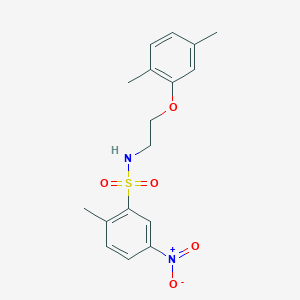 N-[2-(2,5-dimethylphenoxy)ethyl]-2-methyl-5-nitrobenzenesulfonamide