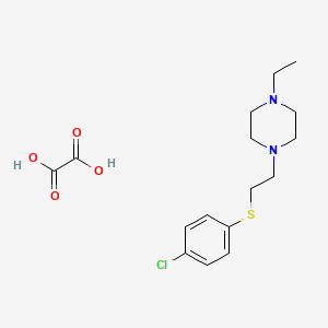 1-[2-(4-Chlorophenyl)sulfanylethyl]-4-ethylpiperazine;oxalic acid